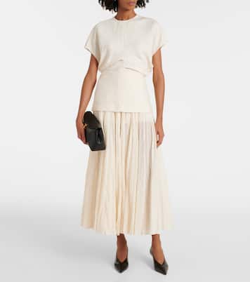 Clutch T-Lock Small in pelle | Toteme