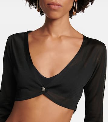 Medusa crop cardigan | Versace