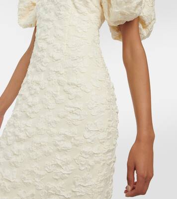 Novia - vestido midi con mangas abullonadas | Rotate