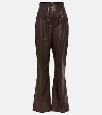 Pantaloni flared Leena in similpelle | Nanushka