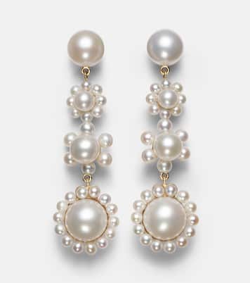 Boucles d’oreilles Fleur Jeanne en or 14 ct et perles d’eau douce | Sophie Bille Brahe