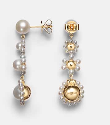 Boucles d’oreilles Fleur Jeanne en or 14 ct et perles d’eau douce | Sophie Bille Brahe