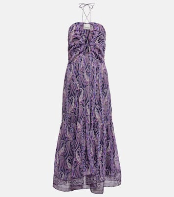 Vestido midi Birona de algodón y seda | Isabel Marant