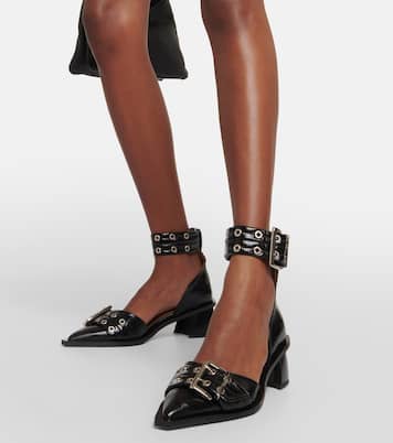 Pumps aus Lederimitat | Ganni