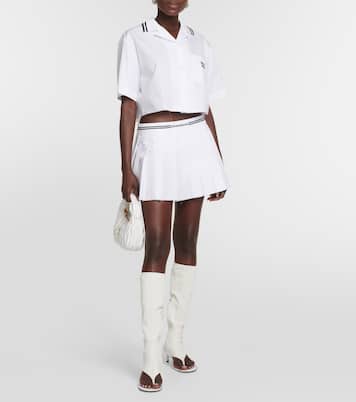 Cropped-Hemd aus Baumwolle | Miu Miu