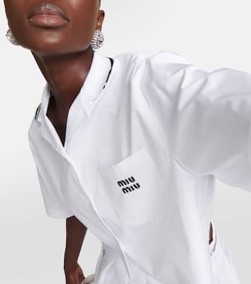Cropped-Hemd aus Baumwolle | Miu Miu