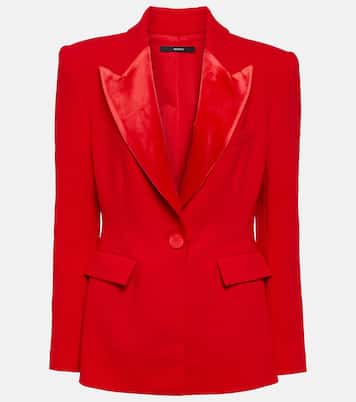 Blazer Priestly aus Crêpe mit Samt | Alex Perry