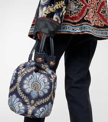 Clutch in raso con stampa | Etro