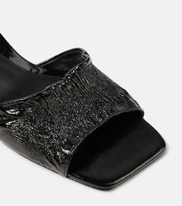 The Gathered Scoop-Heel leather sandals | Toteme