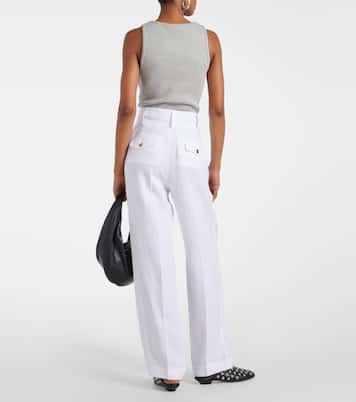 Weite Hose aus Leinen | Loro Piana