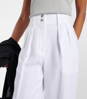 Weite Hose aus Leinen | Loro Piana
