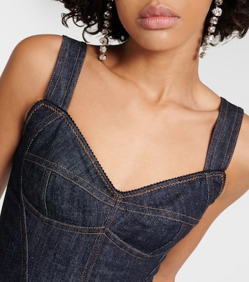 Top raccourci en jean | Dolce&Gabbana