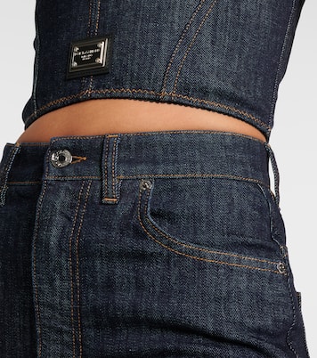 Top raccourci en jean | Dolce&Gabbana