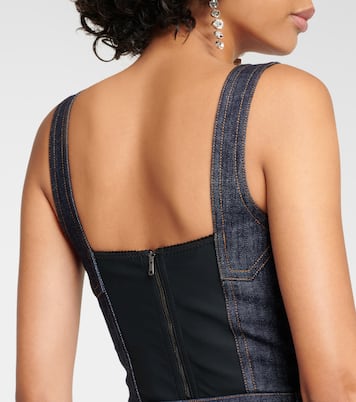Top raccourci en jean | Dolce&Gabbana