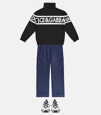 Linen cargo pants | Dolce&Gabbana Kids