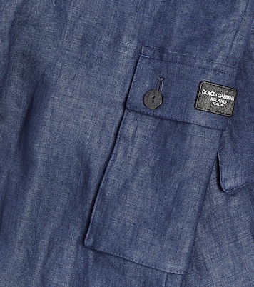 Linen cargo pants | Dolce&Gabbana Kids