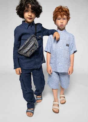 Linen cargo pants | Dolce&Gabbana Kids
