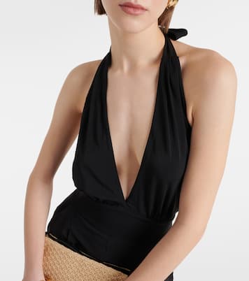 Mono Nice de jersey con cuello halter | Max Mara