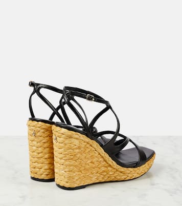 Sandales compensées Ayla 110 en cuir | Jimmy Choo