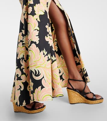 Sandales compensées Ayla 110 en cuir | Jimmy Choo