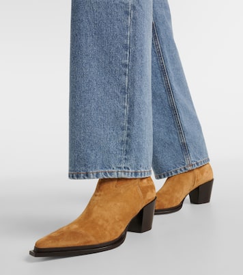 Bottines santiags Cece 60 en daim | Jimmy Choo