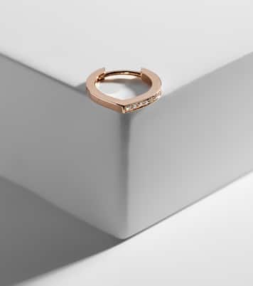 Antifer 18kt 로즈 골드 다이아몬드 싱글 이어링  | Repossi