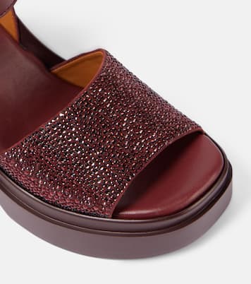 Nelio 110 embellished platform sandals | Clergerie