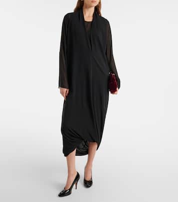 Abito midi drappeggiato | MM6 Maison Margiela