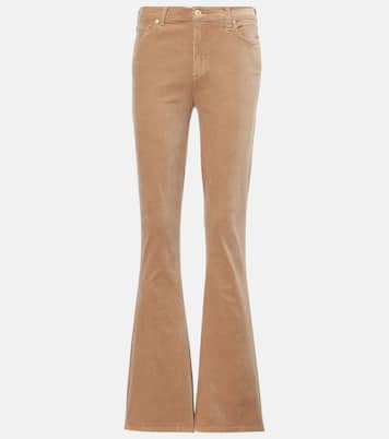 Ali high-rise velvet flare jeans | 7 For All Mankind