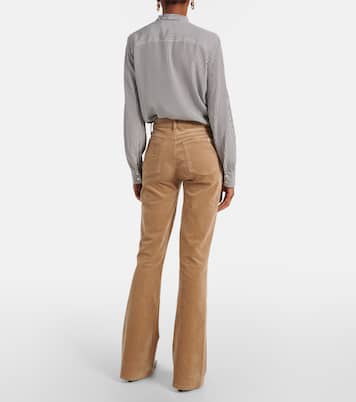 Ali high-rise velvet flare jeans | 7 For All Mankind