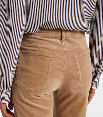 Ali high-rise velvet flare jeans | 7 For All Mankind