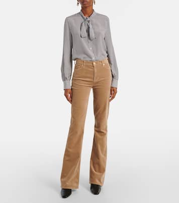 Ali high-rise velvet flare jeans | 7 For All Mankind