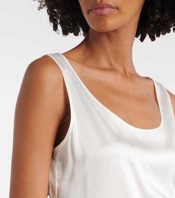 Pan silk-blend satin top | Max Mara