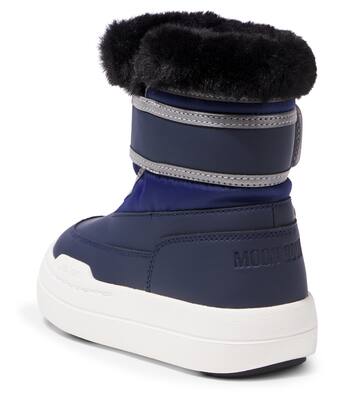 بوت ثلج مقلم بفرو صناعي Junior Park Strap | Moon Boot Kids