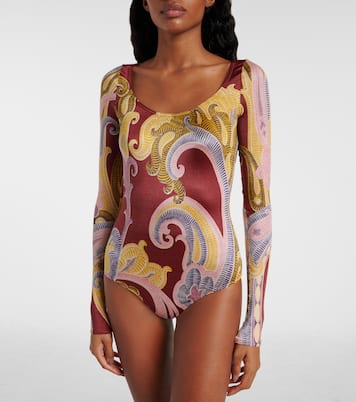 x Etro printed bodysuit | Wolford