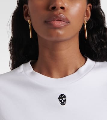 Skull bar earrings | McQueen