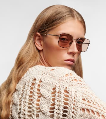 Timeless Reflections square sunglasses | Brunello Cucinelli