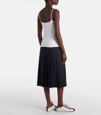 Tank top in jersey di misto cotone | Miu Miu