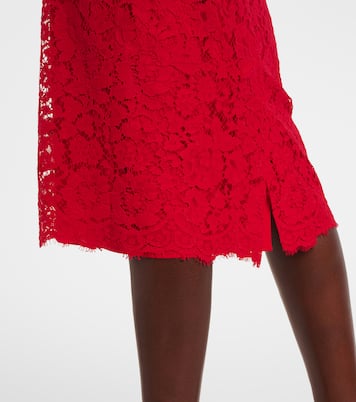 Vestido midi en mezcla de algodón | Dolce&Gabbana