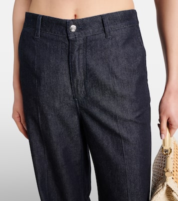 Jeans a gamba larga e vita alta | Dolce&Gabbana
