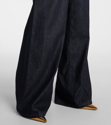 Jeans a gamba larga e vita alta | Dolce&Gabbana