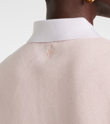 Polo de cachemir y algodón cropped | JW Anderson