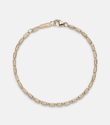 Bracelet Block-Chain Mini en or 18 ct et diamants | Suzanne Kalan