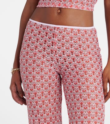 Lamé lace flared pants | Missoni
