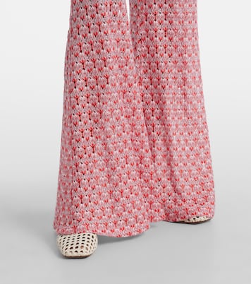 Lamé lace flared pants | Missoni
