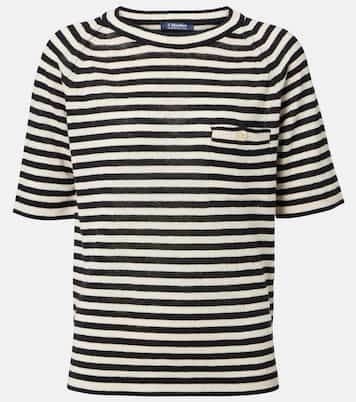 T-shirt in maglia di lino a righe | 'S Max Mara