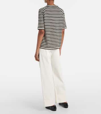T-shirt in maglia di lino a righe | 'S Max Mara
