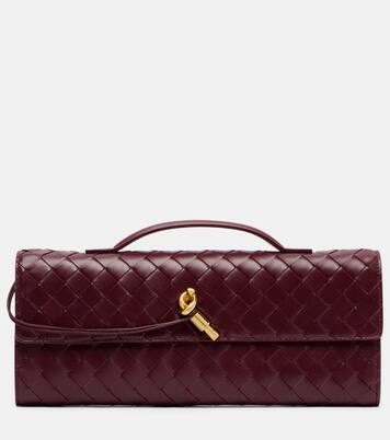 Andiamo Intrecciato leather clutch | Bottega Veneta