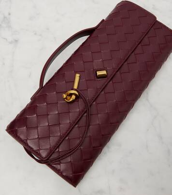 Andiamo Intrecciato leather clutch | Bottega Veneta