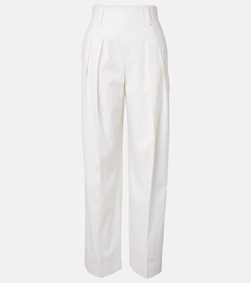 Weite Hose aus einem Wollgemisch | Victoria Beckham